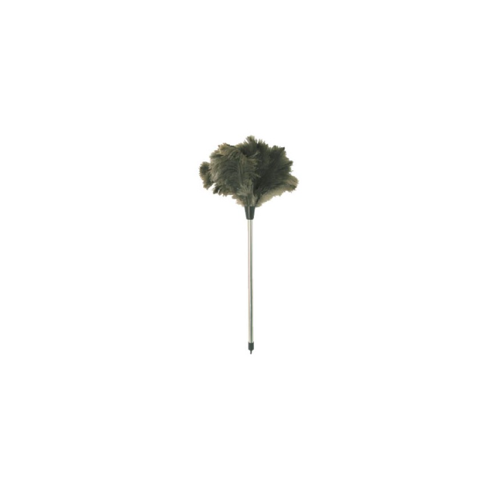 Plumeau plumes d'autruche - Avec manche bois - 40cm