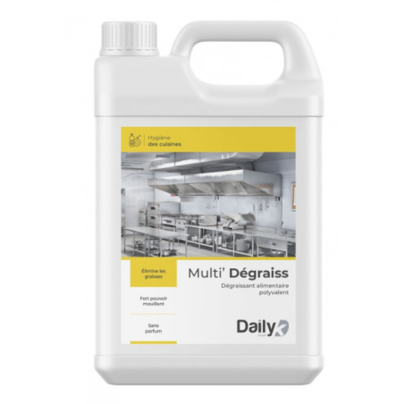 Multi' Dégraiss - Dégraissant alimentaire polyvalent - Bidon 5KG