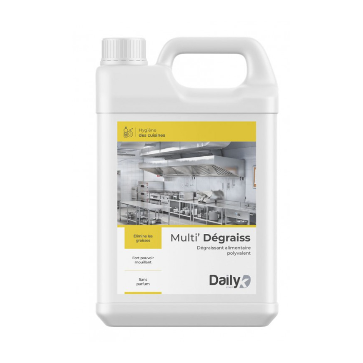 Multi' Dégraiss - Dégraissant alimentaire polyvalent - Bidon 5KG