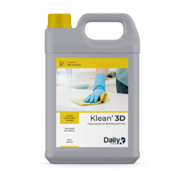Klean' 3D - Détergent Dégraissant Désinfectant PAE - Bidon 5L