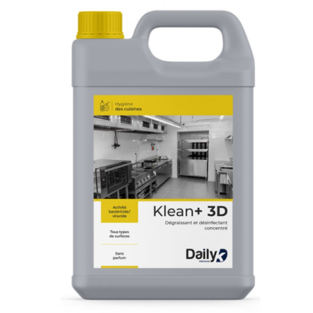 Klean+ 3D - Détergent Dégraissant Désinfectant - Bidon 5L