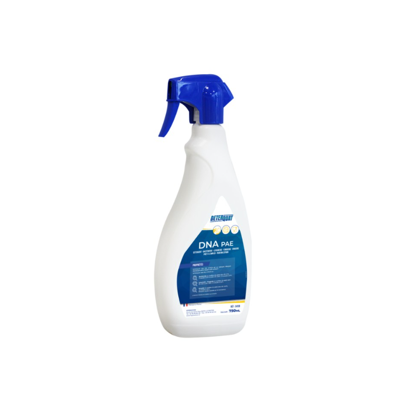 Déterquat DNA - Dégraissant désinfectant multi - surfaces PAE - Spray 750ml