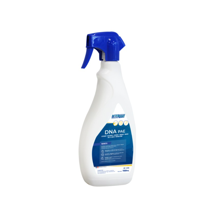 Déterquat DNA - Dégraissant désinfectant multi - surfaces PAE - Spray 750ml