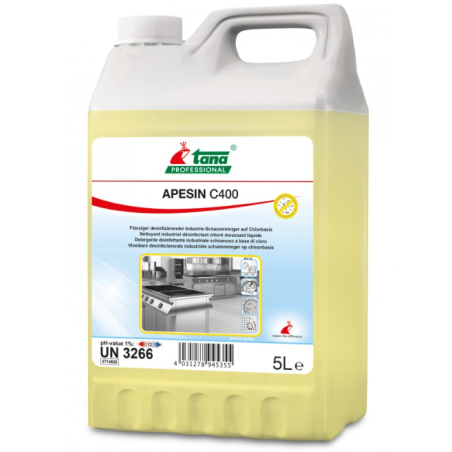 Apesin C400 - Nettoyant désinfectant chloré - Bidon 5L