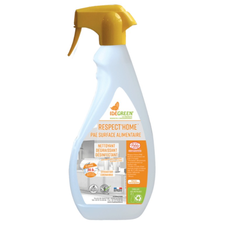 Respect'Home Alim+ - Dégraissant désinfectant multi - surfaces - Spray 750ml