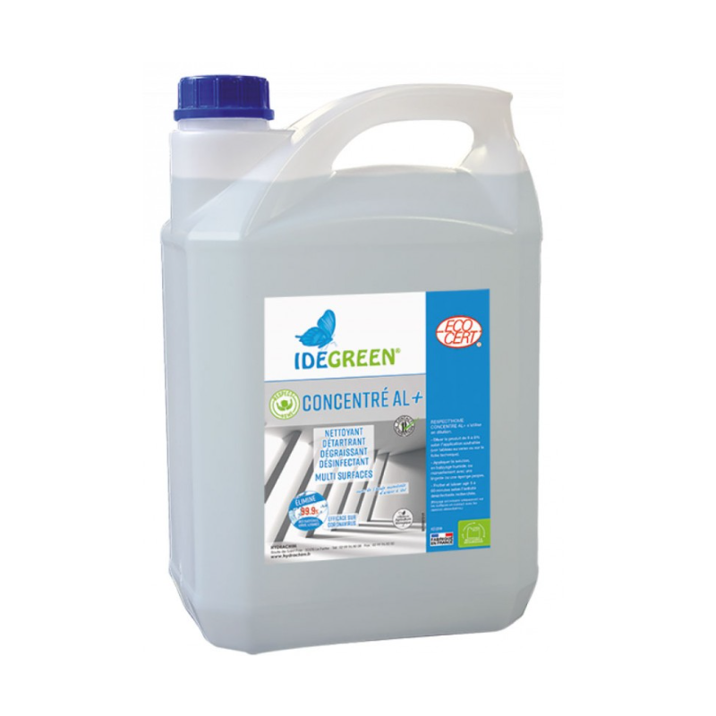 Respect'Home Alim+ - Dégraissant désinfectant multi - surfaces - Bidon 5L concentré