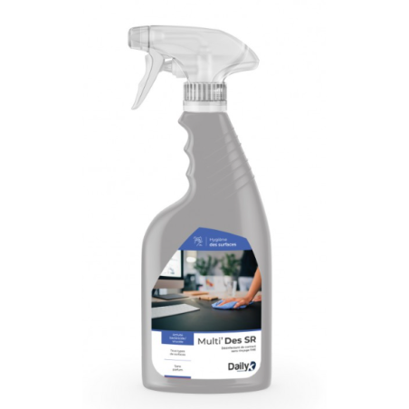 Multi'Des SR - Désinfectant de surfaces sans rinçage PAE - Spray 750ml