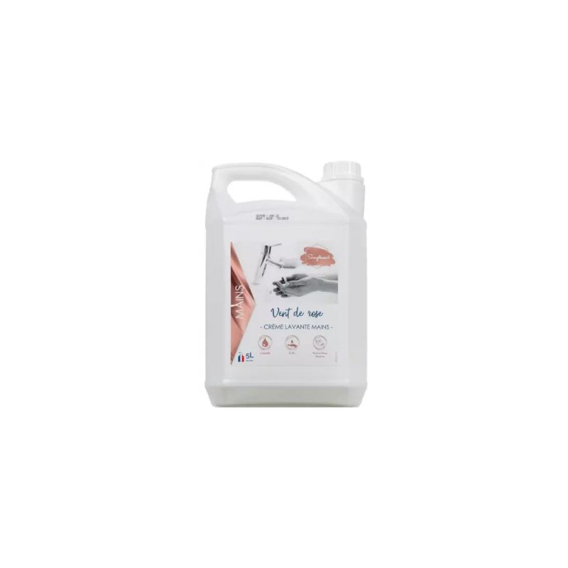 Crème lavante nacrée blanche - Vent de Rose - 5L