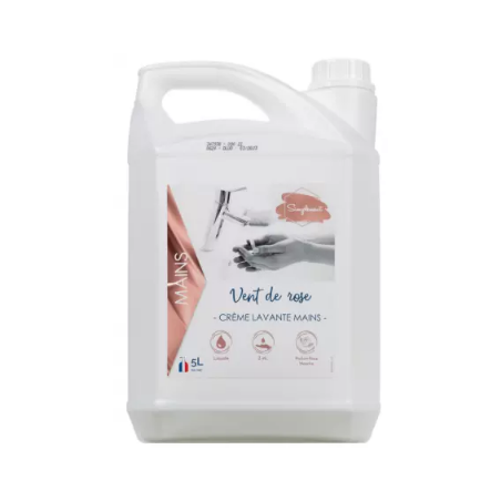 Crème lavante nacrée blanche - Vent de Rose - 5L