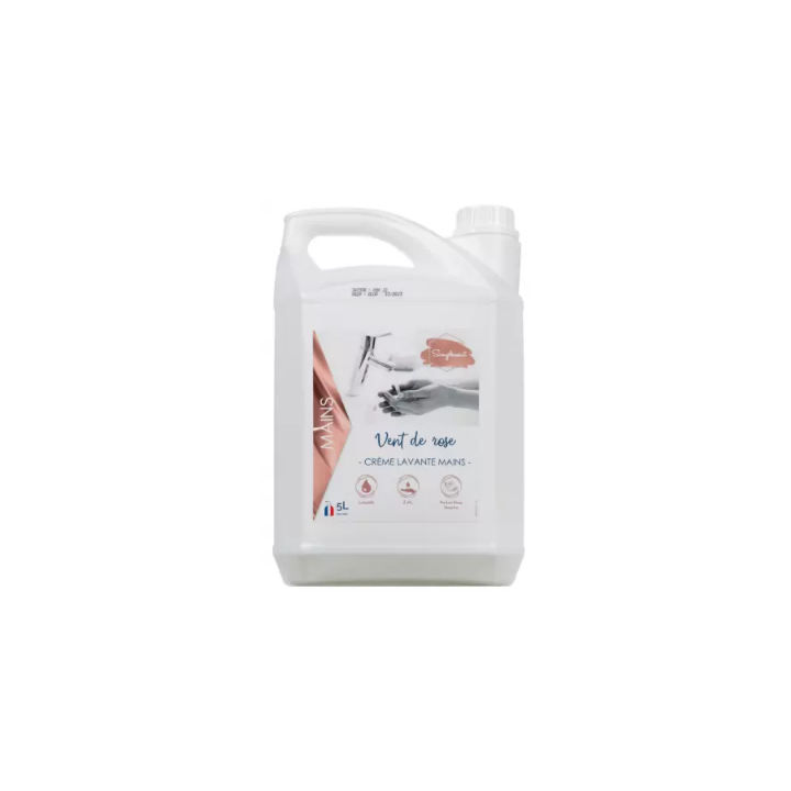 Crème lavante nacrée blanche - Vent de Rose - 5L