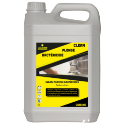 Plonge bactéricide  - Liquide vaisselle désinfectant - Bidon 5L
