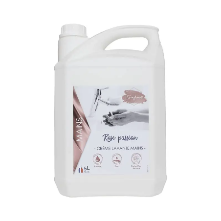 Crème lavante nacrée rose - Rose Passion - 5L