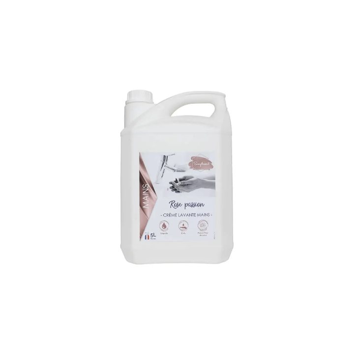 Crème lavante nacrée rose - Rose Passion - 5L