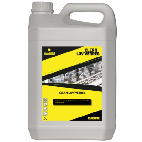 Clean Lav' verres - Chloré - Bidon 5L