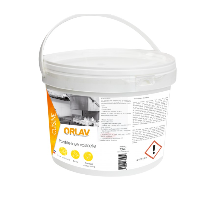 Pastilles lave vaisselle professionnelles - Sans chlore - 5KG