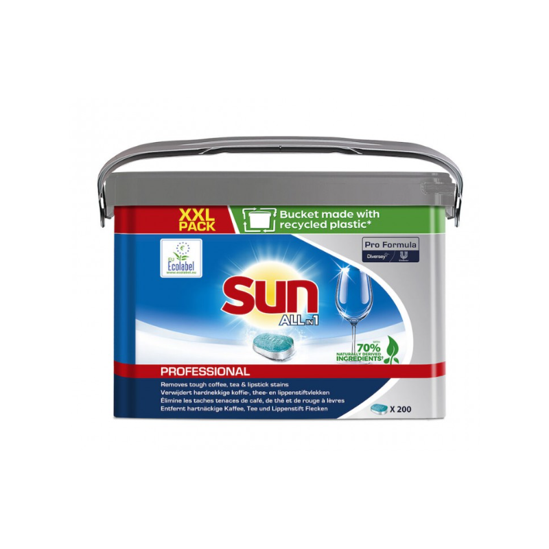 Sun all in 1 - Tablettes lave vaisselle - Seau de 200