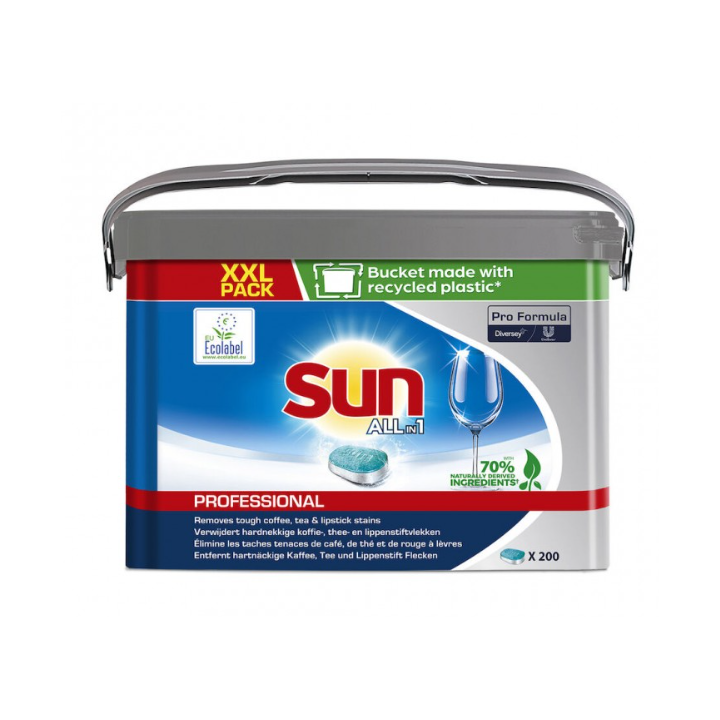 Sun all in 1 - Tablettes lave vaisselle - Seau de 200