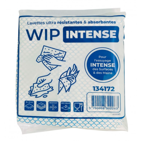 Wip Intense - Lavette non  tissée - 35 X 35cm - Sachet de 35