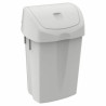 Poubelle à clapet - pp blanc - 50L