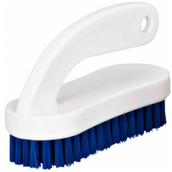 Brosse à ongles bleue avec poignée - Monture 13cm