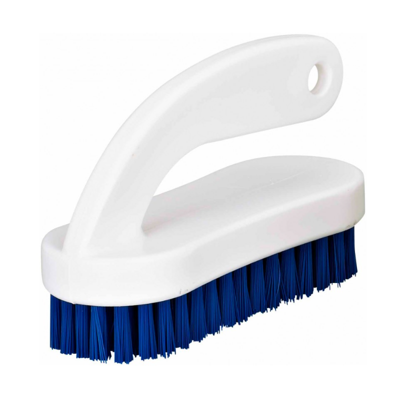 Brosse à ongles bleue avec poignée - Monture 13cm