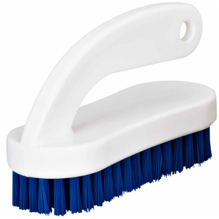 Brosse à ongles bleue avec poignée - Monture 13cm