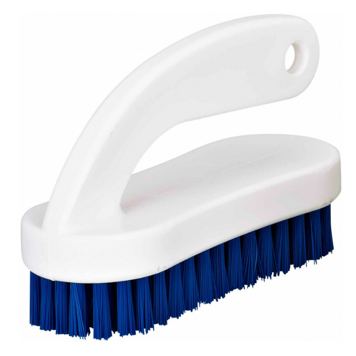 Brosse à ongles bleue avec poignée - Monture 13cm