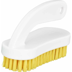 Brosse à ongles jaune avec poignée - Monture 13cm