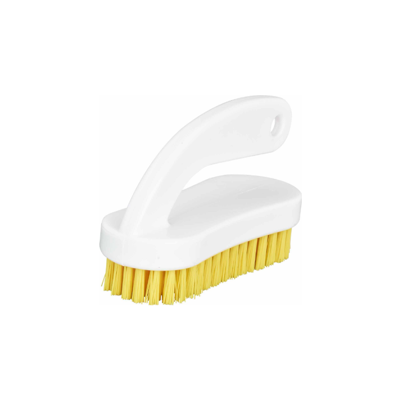Brosse à ongles jaune avec poignée - Monture 13cm