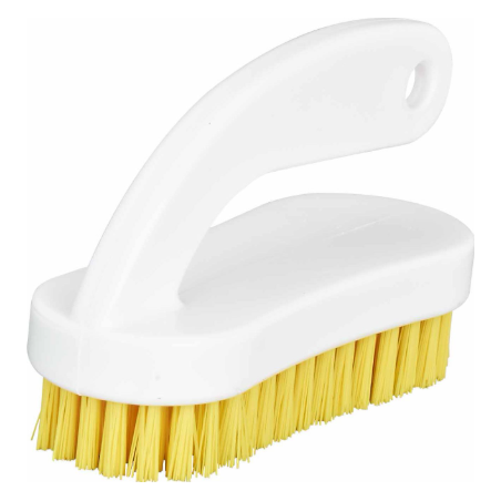 Brosse à ongles jaune avec poignée - Monture 13cm