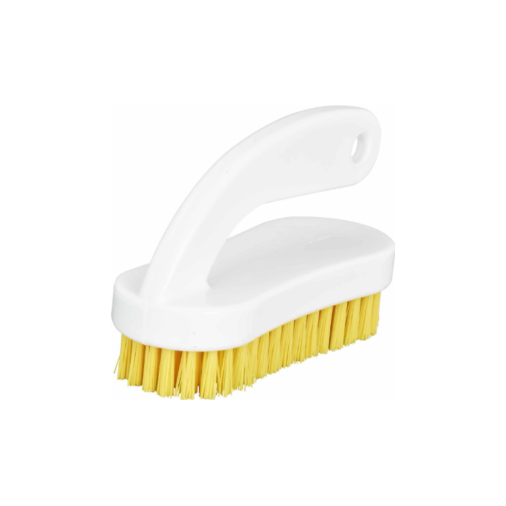 Brosse à ongles jaune avec poignée - Monture 13cm