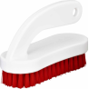 Brosse à ongles rouge avec poignée - Monture 13cm
