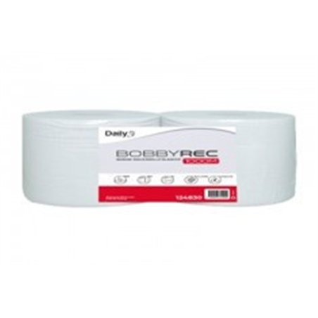 BOBBYREC 1000M blanc Bobine recyclée 1000 fts 24x22 - Lot de 2