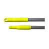 Manche aluminium jaune - 140cm