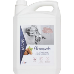 Gel hydroalcoolique  parfumée - Eli Amande - 5L