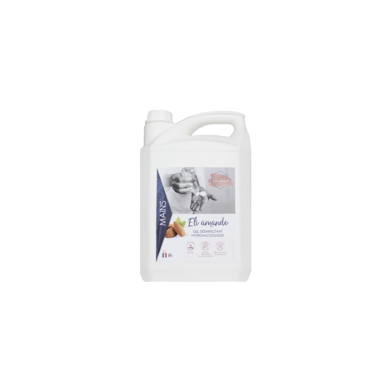 Gel hydroalcoolique  parfumée - Eli Amande - 5L
