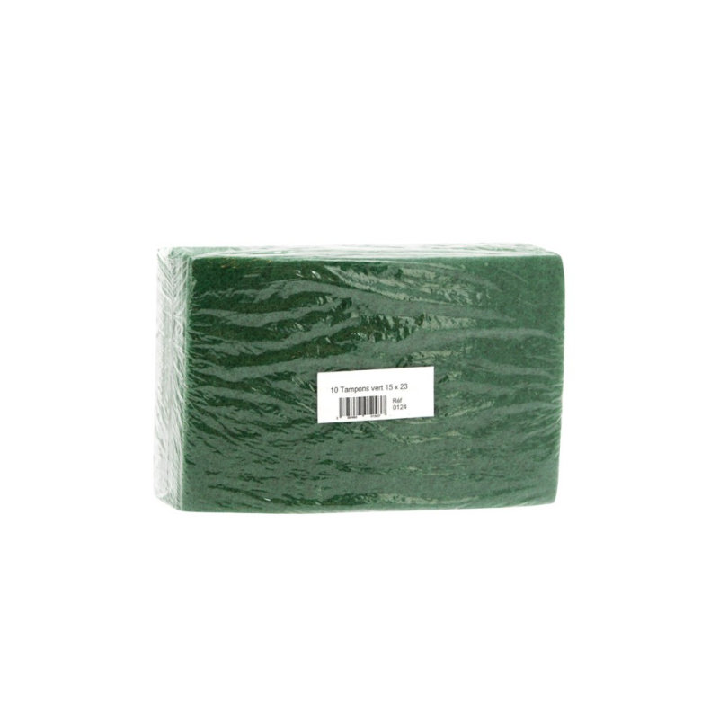 Tampon abrasif vert - Sachet de 10