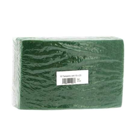 Tampon abrasif vert - Sachet de 10