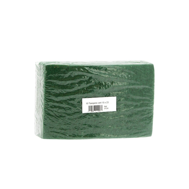 Tampon abrasif vert - Sachet de 10