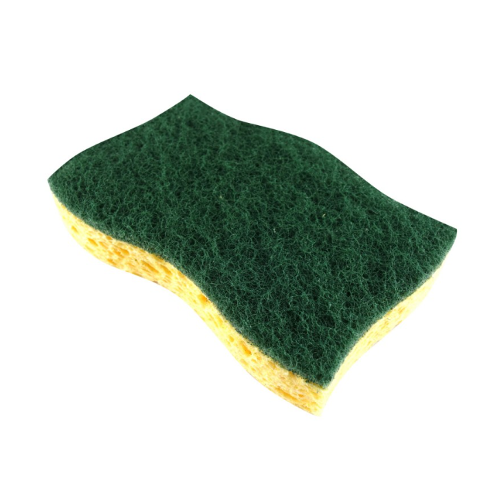 Eponge grattante végétale - Tampon vert - Sachet de 10
