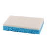 Tampon blanc - Sur éponge - Bleu - Sachet de 10