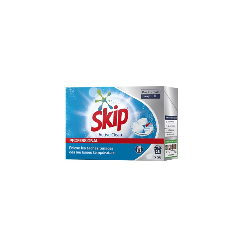 Skip tablets - Pastille linge - Lessive liquide - Boite de 56