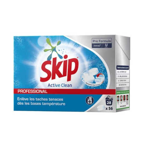 Skip tablets - Pastille linge - Lessive liquide - Boite de 56