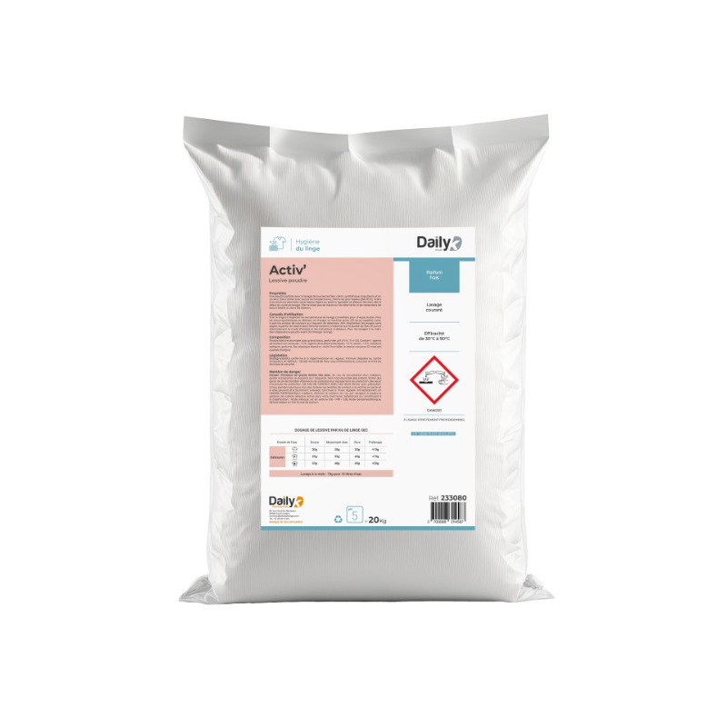 Activ' - Lessive poudre  - Sac de 20KG