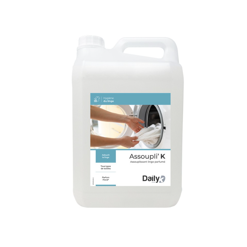 Assoupli' k - Assouplissant linge parfumé - Bidon 5L