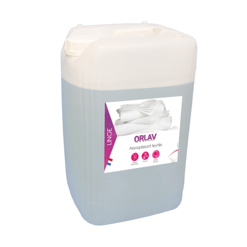 Assouplissant textile concentré - Assouplissant tous textiles - Bidon 20L