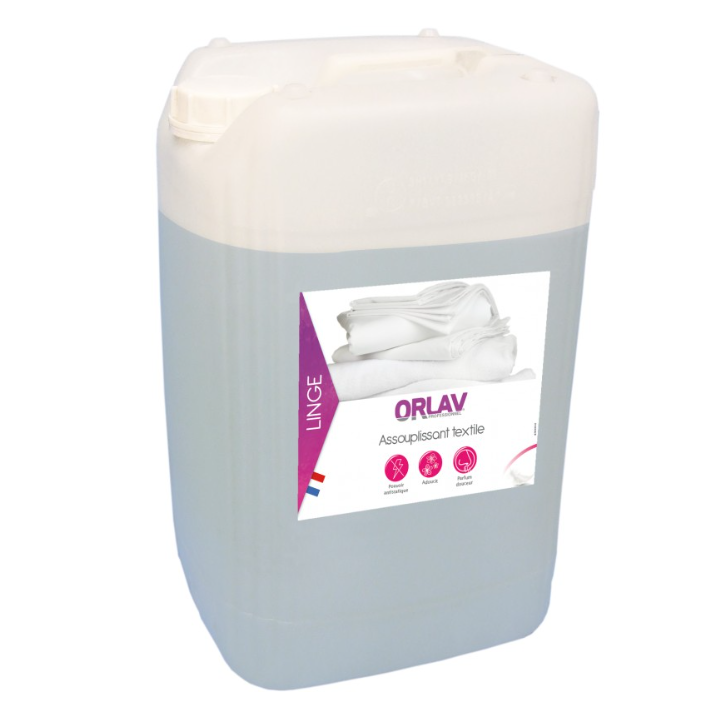Assouplissant textile concentré - Assouplissant tous textiles - Bidon 20L