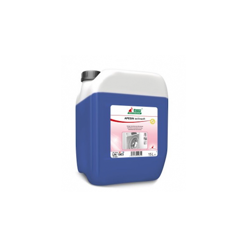 Apesin activsoft - Additif de rinçage désinfectant et assouplissant  - Bidon 15L