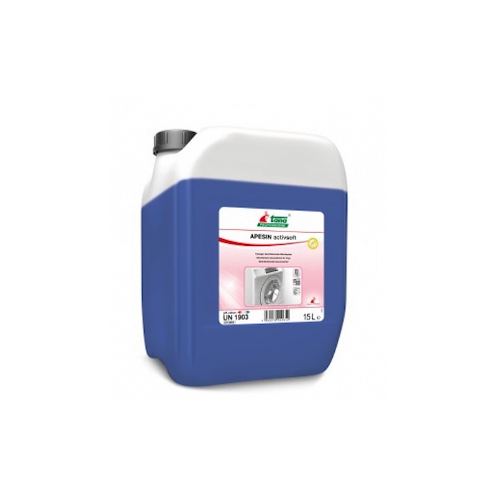 Apesin activsoft - Additif de rinçage désinfectant et assouplissant  - Bidon 15L