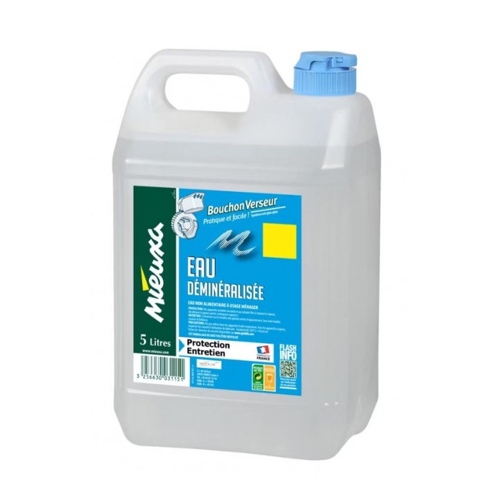 Eau déminéralisée - Anti - tartre  - Bidon 5L